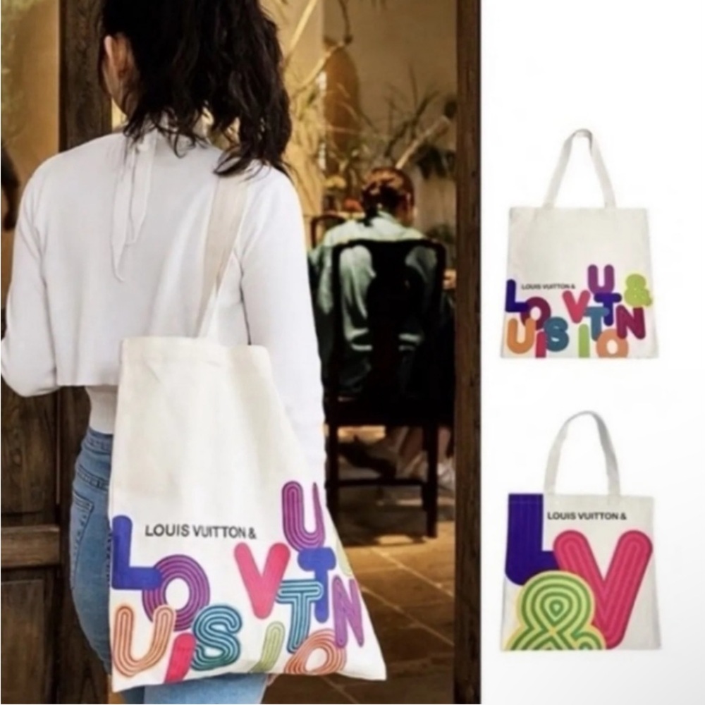 NWT Louis Vuitton Collab Exhibition City Tote Canvas Limited Edition - Picture 9 of 16